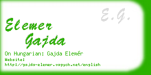elemer gajda business card